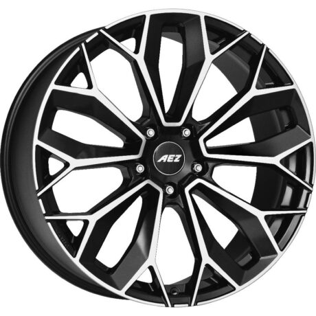 AEZ Leipzig dark Black/polished 9,5×21 5×112 ET25 CB66,6 R14 1045 kg ALE1N8BP25