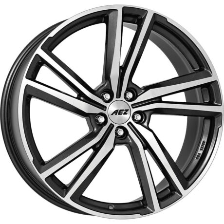 AEZ North dark Gunmetal/polished 8,5×20 5×112 ET45 CB70,1 60° 700 kg ANO0L8FP45