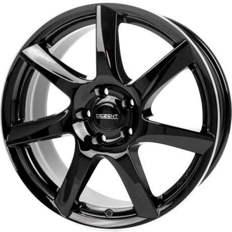 Dezent TW dark Black/polished lip 7×16 5×114.3 ET40 CB71,6 60° 730 kg TTWP0BL40