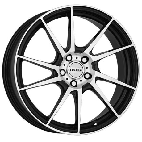 Dotz Kendo Black/polished 7×17 4×100 ET35 CB60,1 60° 625 kg OKEY2BP35