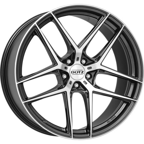 Dotz LagunaSeca dark Gunmetal/polished 10×20 5×112 ET28 CB70,1 60° 740 kg OLA0P8FP28