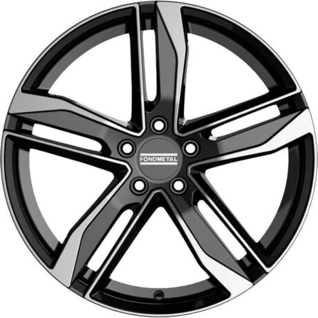 Fondmetal Hexis Glossy Black Machined 8×18 5×112 ET40 CB57,1 R13 730 kg RF08770