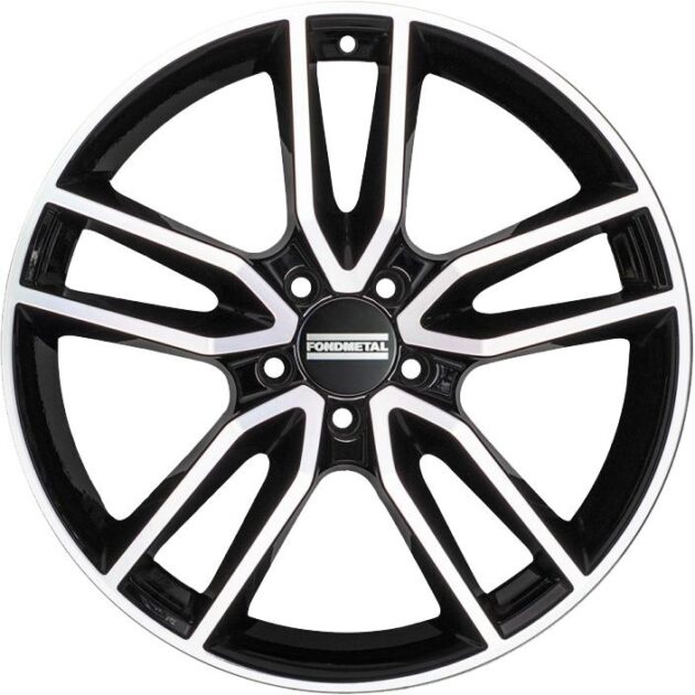 Fondmetal Koros Glossy Black Machined 8x19 5x112 ET49 CB57,1 R13 900 kg RF09314