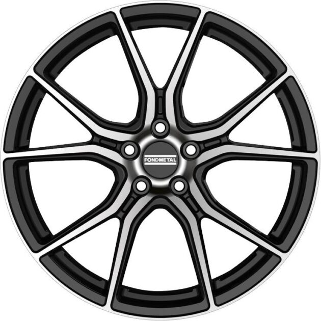 Fondmetal STC45 Glossy Black Machined 9x20 5x112 ET35 CB75,0 60° 710 kg RF15699