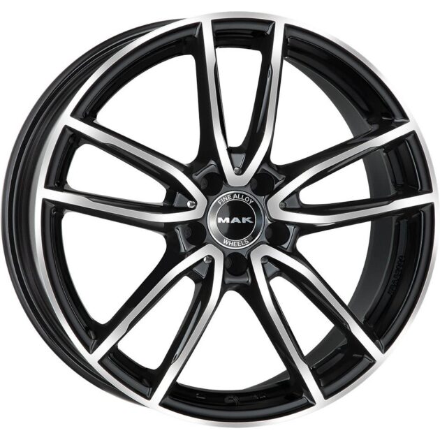 MAK Evo Black Mirror 8x19 5x112 ET43 CB66,6 R14 800 kg F8090EVBM43WS3X