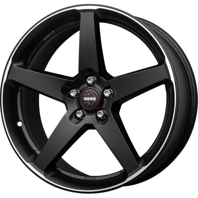 Momo Five Matt Black Polished 8,5x20 5x112 ET45 CB72,3 60° 725 kg WFIE85045512E