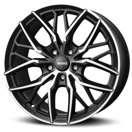 Momo Spider Matt Black Polished 8,5×19 5×114.3 ET45 CB72,3 60° 750 kg WSPB85945514