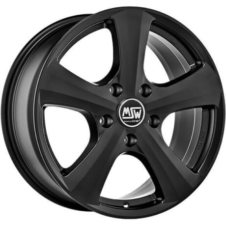 MSW 19 W Matt Black 6,5×15 5×100 ET35 CB57,1 R13 570 kg W19195004T53