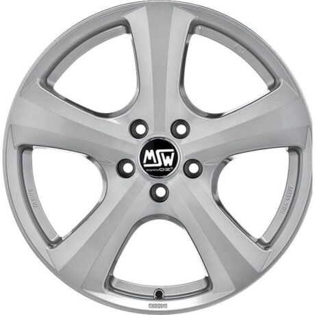 MSW 19 W Full Silver 6,5×15 4×100 ET43 CB63,3 60° 540 kg W19195551T09