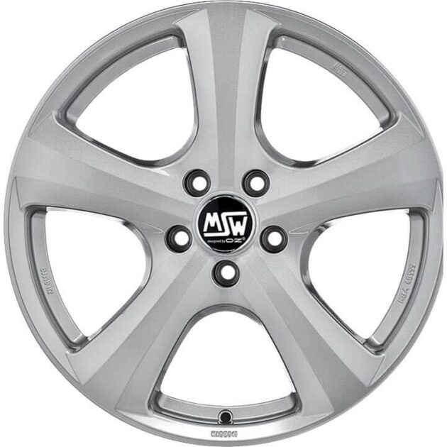 MSW 19 W Full Silver 5,5x15 4x100 ET45 CB63,4 60° 540 kg W19173500M09