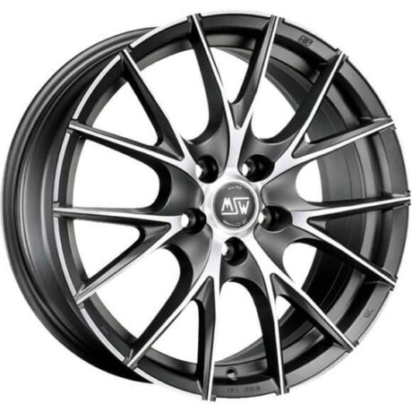 MSW 25 Matt Titanium Full Polished 6×15 5×114.3 ET45 CB73,1 60° 620 kg W19219603P2