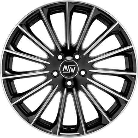 MSW 30 Gloss Black Full Polished 7,5×18 5×108 ET45 CB73,1 60° 725 kg W19319500T56