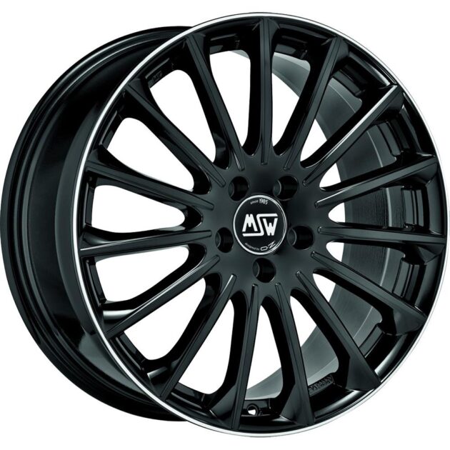 MSW 30 Gloss Black+Diamond Lip 9x19 5x112 ET49 CB66,6 R14 880 kg W19346002TGA