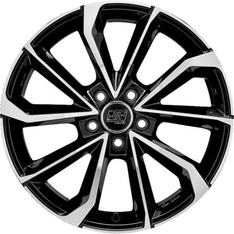 MSW 42 Gloss Black Full Polished 7,5×17 5×108 ET45 CB73,1 60° 680 kg W19356501T56