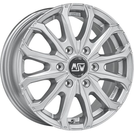 MSW 48 Van 6 Holes Full Silver 6,5×16 6×125 ET68 CB74,1 60° 1350 kg W19341002T09