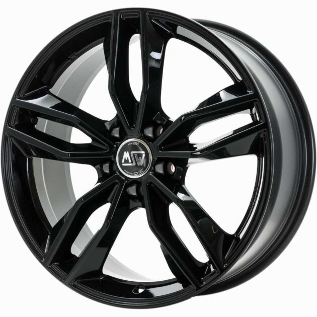 MSW 71 Gloss Black 8x19 5x112 ET45 CB73,1 60° 745 kg W19286503TC5