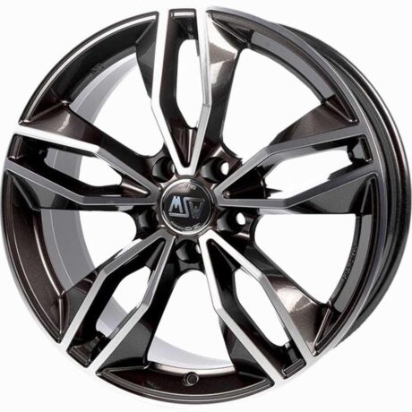 MSW 71 Gloss Dark Grey Full Polished 7,5×17 5×100 ET35 CB63,3 60° 610 kg W19282500TT8