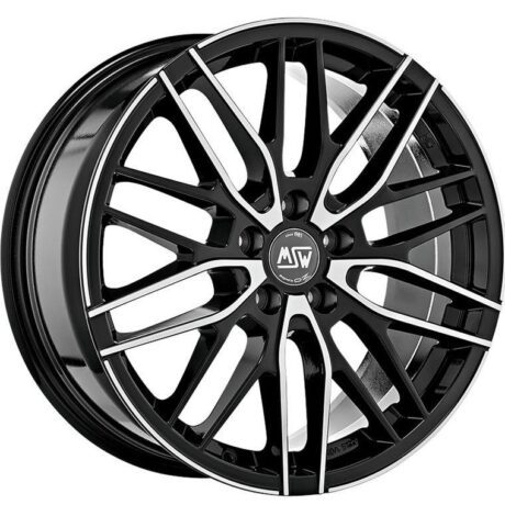 MSW 72 Gloss Black Full Polished 7×17 5×120 ET45 CB72,6 60° 690 kg W19283003T56