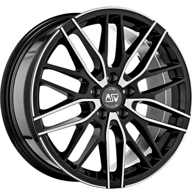 MSW 72 Gloss Black Full Polished 7x17 5x100 ET35 CB63,3 60° 650 kg W19283500T56