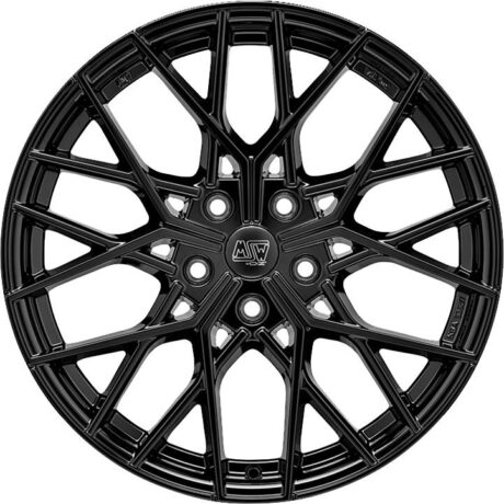 MSW 74 Gloss Black 8×19 5×120 ET45 CB72,6 60° 815 kg W19351003TC5