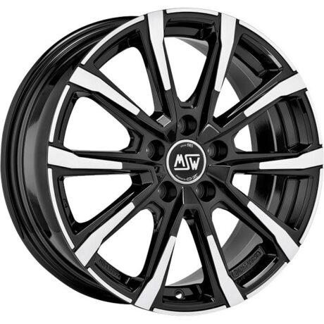 MSW 79 Gloss Black Full Polished 7×17 5×108 ET50 CB63,4 60° 680 kg W19331002T56