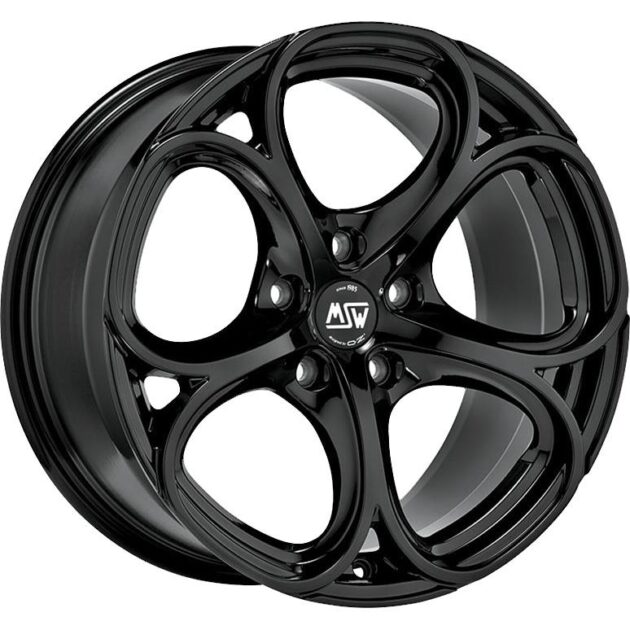 MSW 82 Gloss Black Full Polished 8x19 5x110 ET42 CB65,1 60° 575 kg W19339002T56