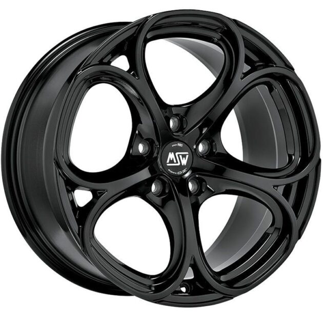 MSW 82 Gloss Black 8x19 5x110 ET42 CB65,1 60° 575 kg W19339002TC5