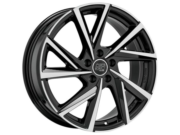 MSW 80-5 Gloss Black Full Polished 7,5x19 5x112 ET49 CB66,6 R14 690 kg W19380003T56