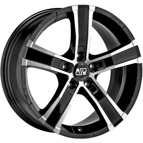 MSW Sahara 5 Gloss Black Full Polished 8×18 5×127 ET40 CB71,6 60° 850 kg W8506000756