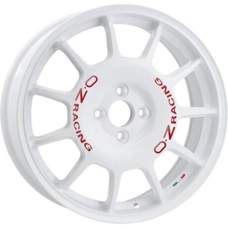 OZ Racing Leggenda Race White Red Lettering 7×17 4×100 ET30 CB68,0 60° 530 kg W01872250A33