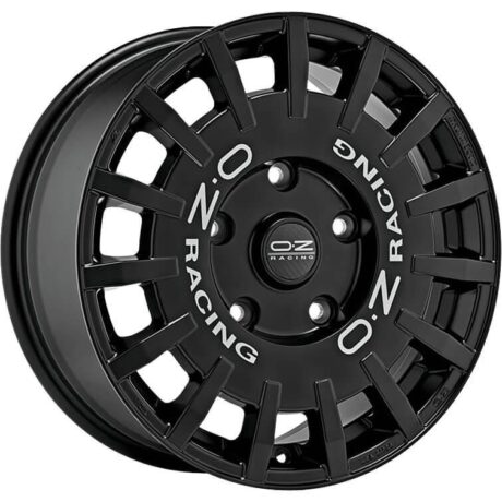 OZ Racing Rally Racing Gloss Black Silver Lettering 8,5×19 5×112 ET44 CB75,0 R12 700 kg W01A27203H3