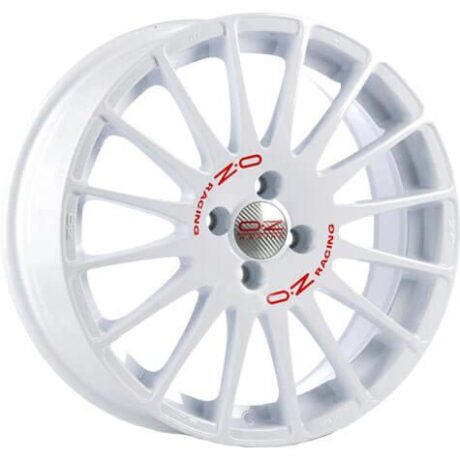 OZ Racing Superturismo WRC Race White Red Lettering 7×17 4×100 ET35 CB68,0 60° 605 kg W01672102W33