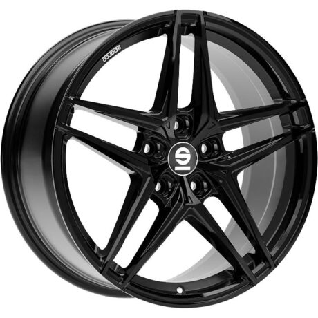 Sparco Record Gloss Black 7,5×17 5×108 ET45 CB73,1 60° 650 kg W29095502C5