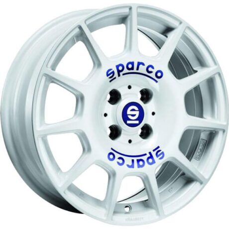 Sparco Terra White Blue Lettering 7,5×17 5×100 ET48 CB63,3 60° 610 kg W29047500G7