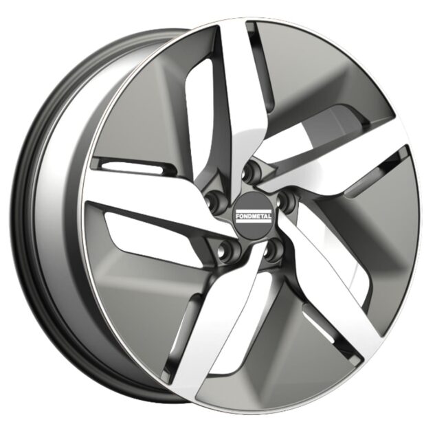 Fondmetal e-Joule Glossy Titanium Machined 9x21 5x130 ET45 CB71,6 R13 1050 kg RF18687