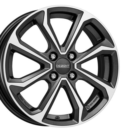 Dezent KT dark Gunmetal/polished 6×15 4×100 ET47 CB54,1 60° 475 kg TKTK2FP47E