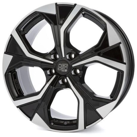 MSW 43 Gloss Black Full Polished 8×19 5×108 ET45 CB73,0 60° 750 kg W19392501T56