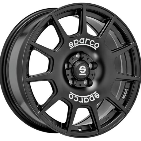 Sparco Terra Matt Black White Lettering 7×16 5×100 ET35 CB63,4 60° 610 kg W29046600P4