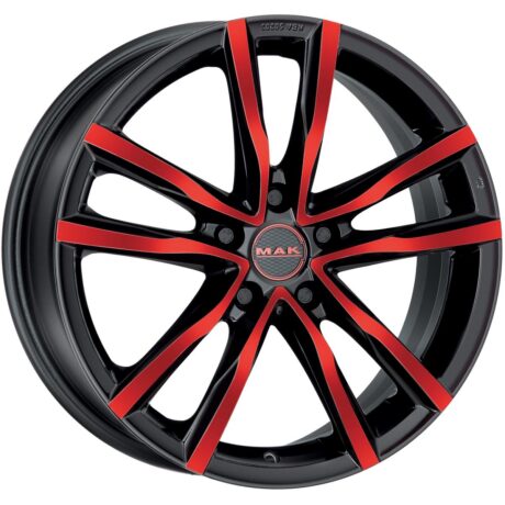 MAK Milano Black And Red 7×18 5×114.3 ET40 CB76,0 60° 725 kg F7080MIBR40FF