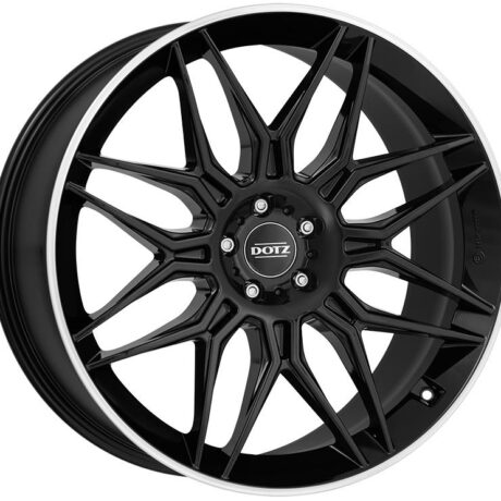 Dotz LongBeach dark Black/polished lip 9×20 5×112 ET20 CB66,6 R14 1045 kg OLO0M8BL20E