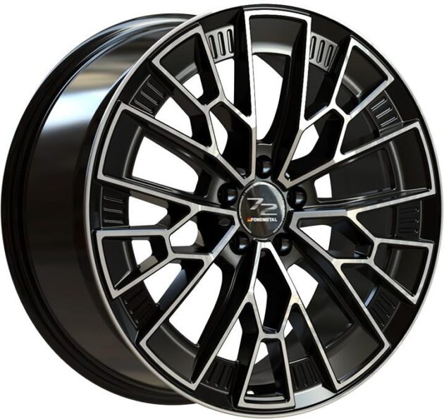 Fondmetal 1972 Glossy Black Machined 8,5x19 5x110 ET33 CB65,1 60° 775 kg RF19006