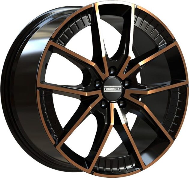 Fondmetal Elatha Black Clearcoat Matt Bronze Machined 9,5x21 5x112 ET41 CB66,5 R13 1000 kg RF19218