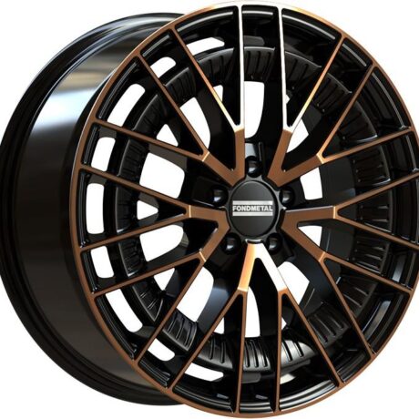 Fondmetal Kari Black Clearcoat Matt Bronze Machined 8×18 5×112 ET34 CB66,5 R14 830 kg RF19282