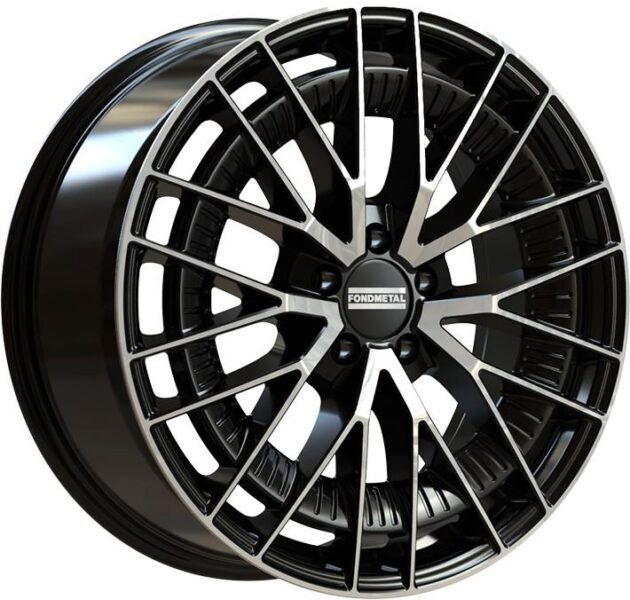 Fondmetal Kari Glossy Black Machined 10x21 5x112 ET29 CB66,5 R14 1050 kg RF19277