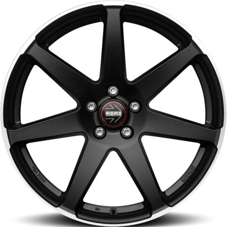 Momo Seven Matt Black polished 8,5×19 5×108 ET40 CB72,3 60° WSVE85940508E