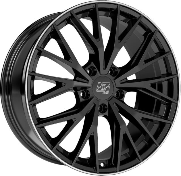 MSW 44 Gloss Black+Diamond Lip 8,5x20 5x108 ET45 CB73,0 60° 850 kg W19416501TGA