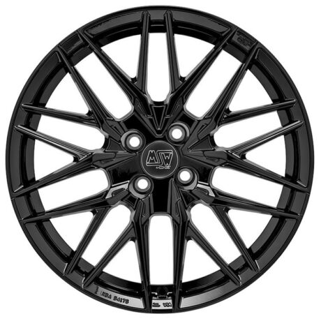 MSW 50-4 Gloss Black 7×17 4×108 ET20 CB65,1 60° 600 kg W19389001C5