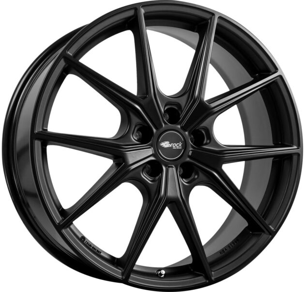 Brock B40 Satin Black Matt (SBM) 8x19 5x114.3 ET53 CB67,1 60° 800 kg 331381