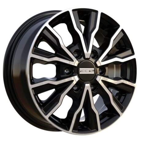 Fondmetal PRO2 Glossy Black Machined 7×17 6×130 ET50 CB84,1 R14 1250 kg RF19475