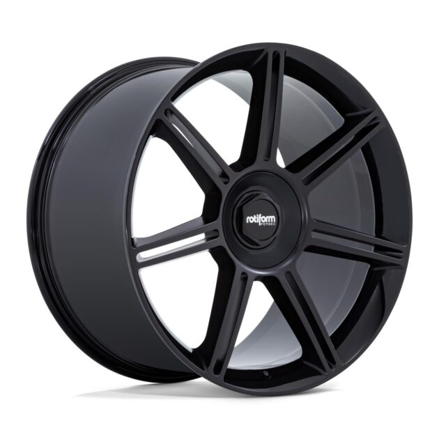 Rotiform Fra Gloss Black With Matte Black Spokes 10x22 5x130 ET56 CB71,5 907 kg R907221063+56